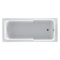 Jonas White Acrylic Shower Bath (L)1700mm (W)750mm