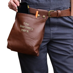 Joseph Alan Unisex achable Leather Pocket Brown (One Size)