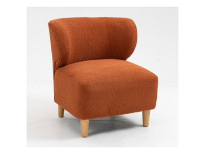 Josie Fabric Accent Chairs (Orange)