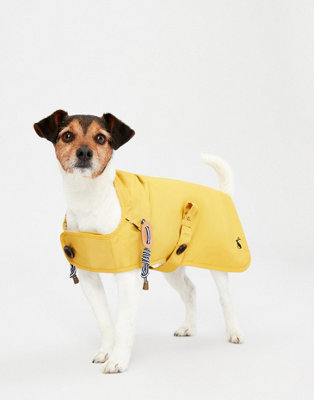 Joules Antique Gold Waterresistant Dog Coat, Lightweight, Adjustable