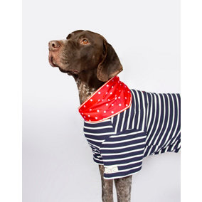 Joules Harbour Top and Red Polkadot Neckerchief Gift Set for Dogs