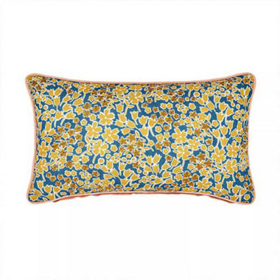 Joules Honey Ditsy Cushion 50X30cm Gold