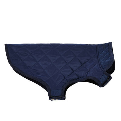 Joules Navy Quilted Dog Coat, Large DIY at B&Q