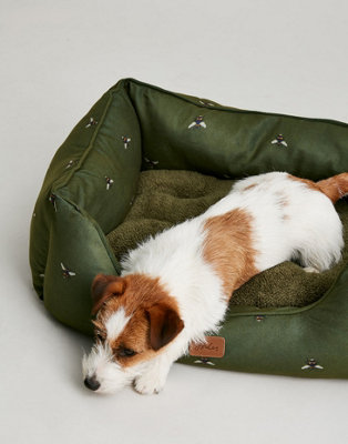Rosewood Joules „Raining Dogs“ Haustierbett, Größe L – Marineblau, Waschbar, Rutschfeste Unterseite