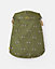 Joules Olive Bee Print Water-resistant Dog Coat, Lightweight, Adjustable, Small