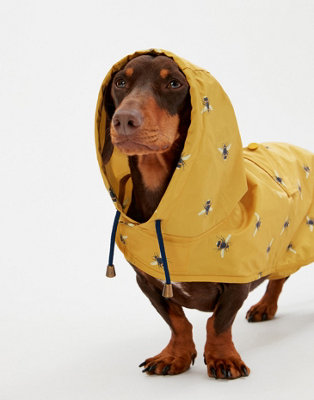 Joules dog print raincoat best sale