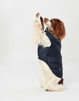 Joules Padded Cherington Dog Coat with Faux Fur Trim, Medium Price Comparisons | Compare The Build