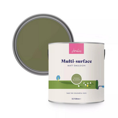 Joules Picnic Blanket Multi Surface Matt Emulsion 2.5L DIY at B Q