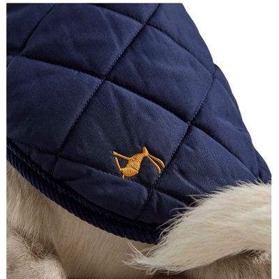 Joules Quilted Dog Coat Navy (M)