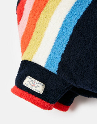 Joules Rainbow Stripe Dog Jumper Easy On and Off Design Super