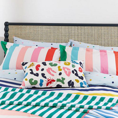 Rainbow Stripe Cotton Bedding Set by Joules in Multi buy online