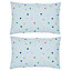 Joules Rainbow Stripe Pair of Standard Pillowcases Multi