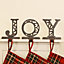 JOY Set of 3 Christmas Stocking Holders