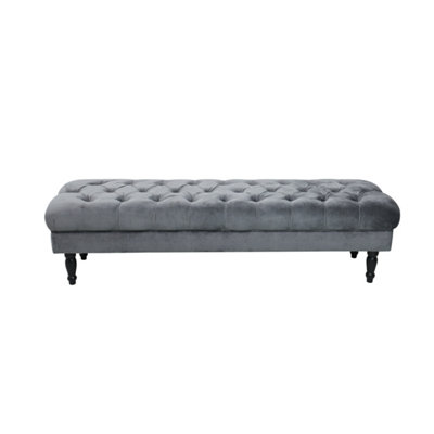 Black cushioned deals bench