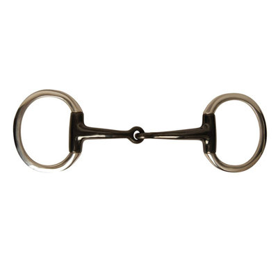 JP Korsteel Sweet Iron Jointed Eggbutt Snaffle Silver (5.5in) | DIY At B&Q