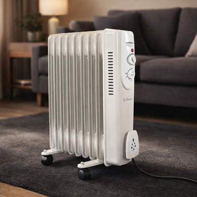 JSH Oil Filled Radiator 2KW 9 Fin Portable Electric Heater Free ...