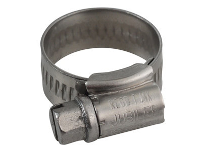 Jubilee Stainless Steel Hoseclip Size OO 13-20mm (1/2 - 3/4")