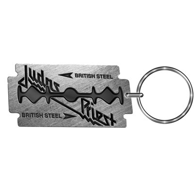 Judas Priest British Steel Metal Keyring Grey (One Size)