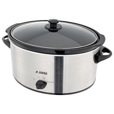 Judge 5.5 Litre Stainless Steel Slow Cooker