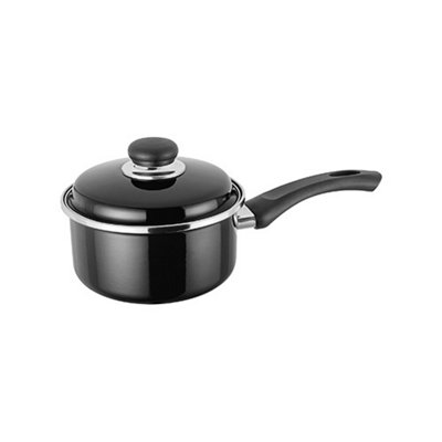 Judge Essentials Enamel Black 16cm Saucepan