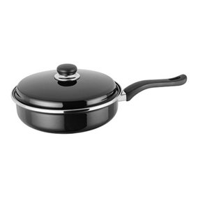 Judge Essentials Enamel Black 24cm Saute Pan