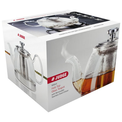 Judge Hob Top Induction 900ml Glass Teapot