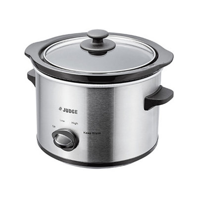 Stainless-Steel Compact 1.5L Slow Cooker