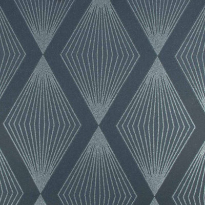 Julien MacDonald Chandelier Navy Geometric Wallpaper