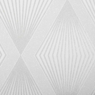 Julien MacDonald Chandelier Silver Geometric Wallpaper