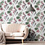 Julien MacDonald Utopia Tropical Floral Grey Wallpaper