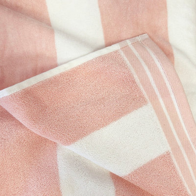 Jumbo Cabana Stripe Beach Towel - Blush - 3