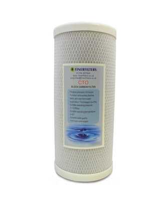 Jumbo Carbon Block Water Filter - 10" x 4.5" - 10 Micron - For Big Blue / Jumbo Housing Systems