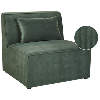 Jumbo Cord 1-Seat Section Dark Green LEMVIG