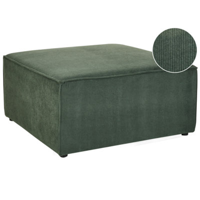 Jumbo Cord Ottoman Dark Green LEMVIG