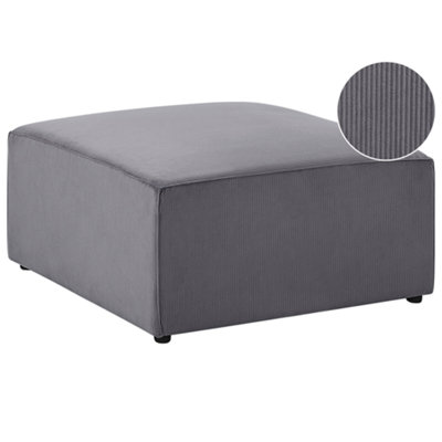 Jumbo Cord Ottoman Grey LEMVIG