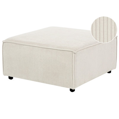 Jumbo Cord Ottoman Off-White APRICA