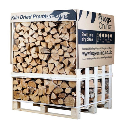 Jumbo Crate Kiln Dried Ash Firewood Logs