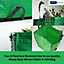 JUMBO Garden Waste Bags 272 Litre - PREMIUM GRADE - Industrial Fabric and Handles - Heavy Duty Garden/Green Waste Sacks (5 Bags)