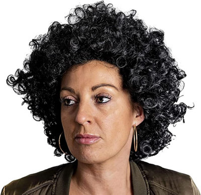 Jumbo Large Afro Wig Black Big Hair Wig 70S 80S Fancy Dress Celebration ...