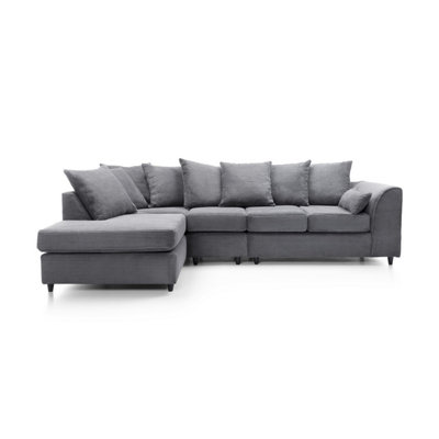 Grey sectional best sale left facing