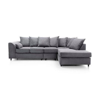 Grey sectional sales right facing