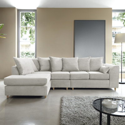 Jumbo cord 2024 corner sofa