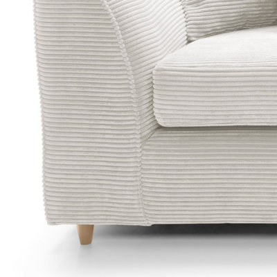 Tubz Uk Melton Jumbo Cord Tub Chair Jumbo White Cord Seater Sofa