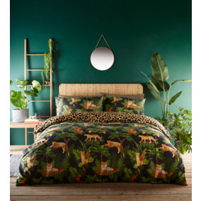 Jungle Cats King Duvet Cover and Pillowcases