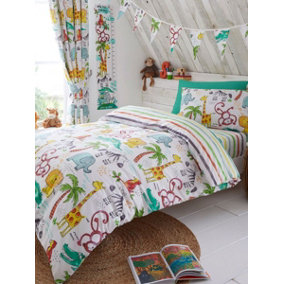 Jungle Fun Duvet Cover and Pillowcase Set