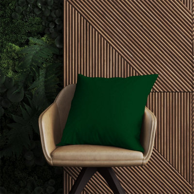 Waterproof Outdoor Cushion in Pure New Wool - Mint Green & Yellow