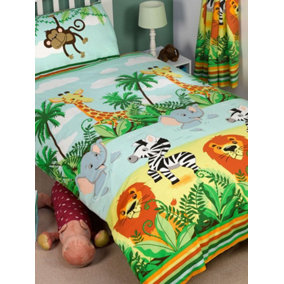 Jungle-Tastic Junior Toddler Duvet Cover and Pillowcase Set