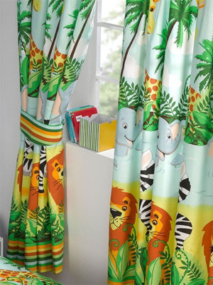 Jungle-Tastic Lined 72'' Curtains