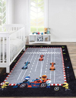 JUNIOR 52108.801 washing carpet Race, formula 1 for children anti-slip ...