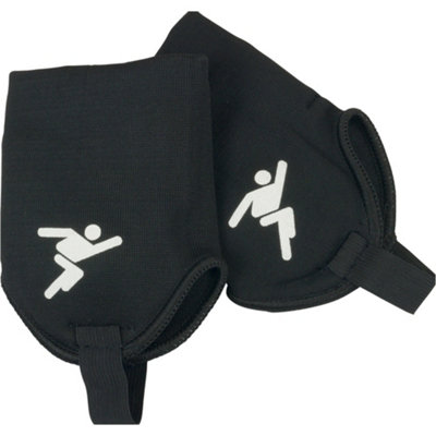 Junior Black Ankle Protectors - Football Rugby Padded Joint Cover ...